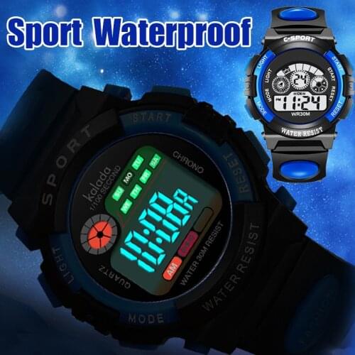 Children Luminous Watch Sport Kids Watches Silicone Strap Waterproof LED Digital Watch for Kid Student Girl Boy Wristwatch Clock