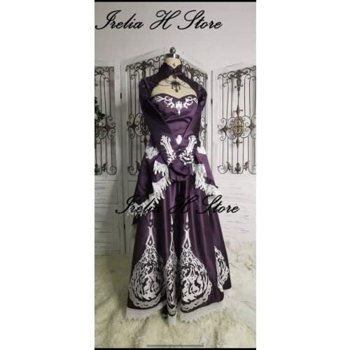 FF14 Costume Final Fantasy XIV Wedding dress cosplay costume Original embroidery dress custom made/size