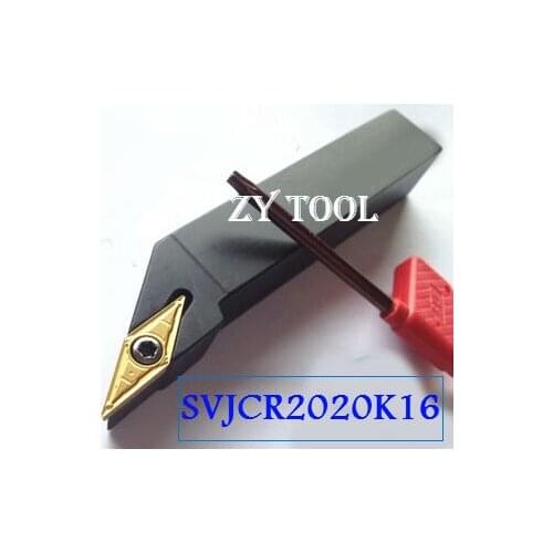 SVJCR2020K16 Indexable External turning tool holder,93 Degree CNC Carbide Turning Cutter,Lathe Turning tool Holder