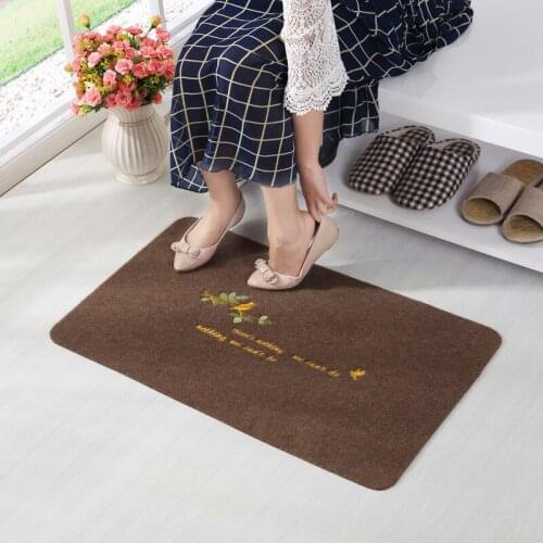 Simple Doormat Outdoor Dust Removal Wear-resistant Anti-skid Entrance Rug Scraping Mud and Sand Removing Foot Pad Fashion Carpet