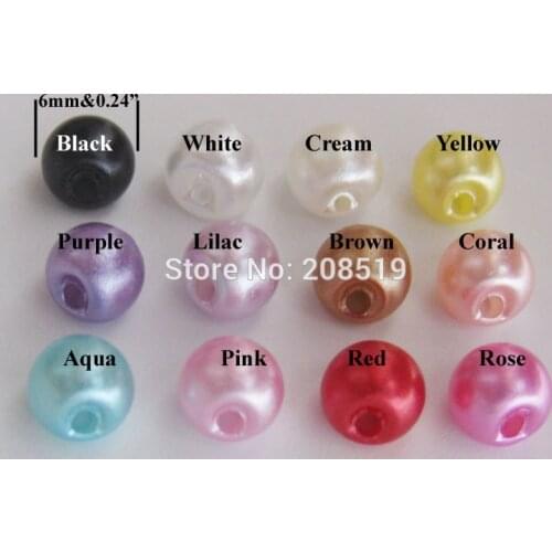 NBNOWE Beautiful Children Shirt Buttons 6mm Mini size 300pcs randomly colors Plastic Pearl sewing Button garment accessories