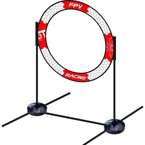 LDARC 765mm Circular Drone FPV Racing Gate Hurdles Tiny Whoop Racer RC Quad Flying Indoor Training Door w/ Base