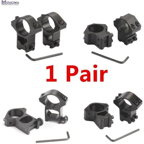 MIZUGIWA Scope Mount 30mm Rings Weaver 20mm Picatinny Rail For Optics Sight Pistol Airsoft Accessories Hunting Caza