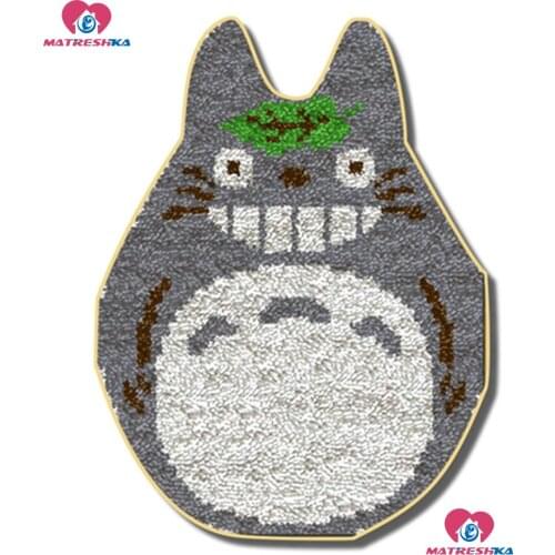 Latch Hook Rug Kits Cartoon carpet embroidery Unfinished Crocheting Rug Yarn Cushion Mat diy Handicraft Embroidery Carpet Rug