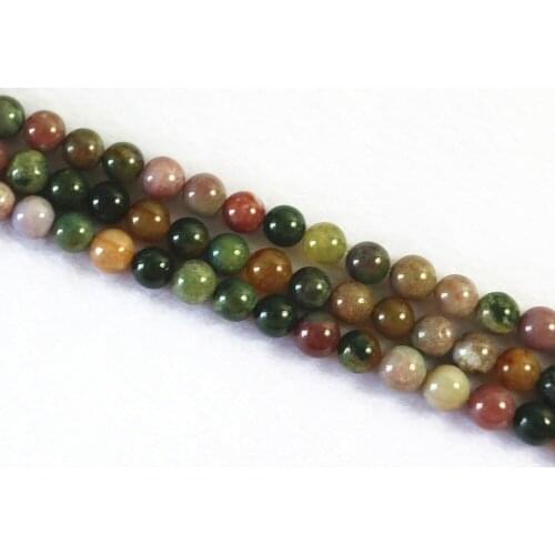 New Arrival Hot Sell Indian Natural Stone Agats Beads Jewelry Stone 6mm 8mm 10mm 12mm Round Loose Beads 15 Inches B123