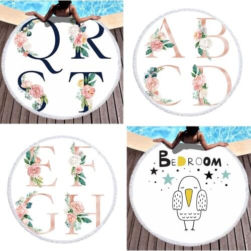 Alphabet flowers Beach mat Bath towel spa Towel beach Towels Towel luxury beach towel Sea beach towel miraculous Beach towel spa