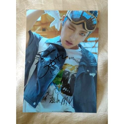 Hand signed ATEEZ Kim Hong-Joong autographed photo K-POP 5*7 09202002