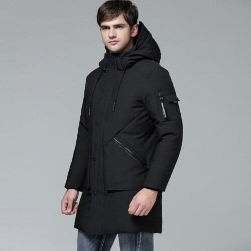2019 New Brand Mens Down Jacket Hooded Clothes Streetwear Thick Warm Down Coat Man Fashion Ropa Down Parka Hiver K-8720