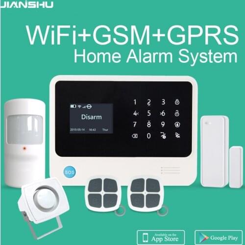 GSM Wifi Alarm System Smart Home Security burglar Alarm System WIFI Alarm System APP mobile control G90B plus home alarm system