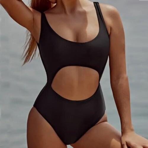 ZAFUL One piece Swimwuit Women Swimwear High Rise Cut Out Front Tied Swimwear Sexy Straps High Waisted Padded Swimming Suit