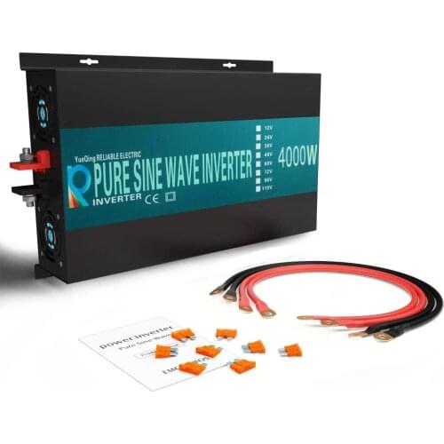 Pure Sine Wave Solar Inverter 12V 120V 4000W Power Bank Inverter Solar System DC to AC Converter 12V/24V/48V to 110V/220V/240V