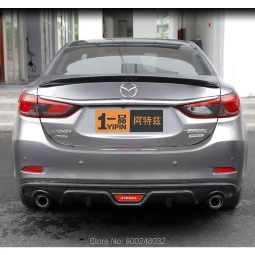 For Mazda 6 ATENZ Spoiler 2014-2020 ABS Plastic Unpainted Color Rear Roof Spoiler Wing Trunk Lip Boot Cover Car Styling