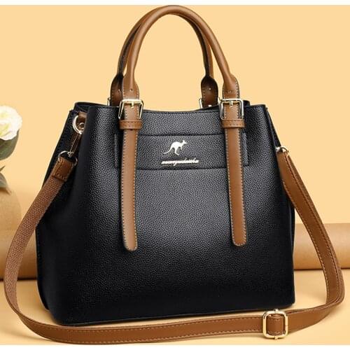 3 Layers Sac A Main Femme Soft Leather Luxury Handbags Women Bags Designer Handbags Female Messenger Bags for Women Casual Tote