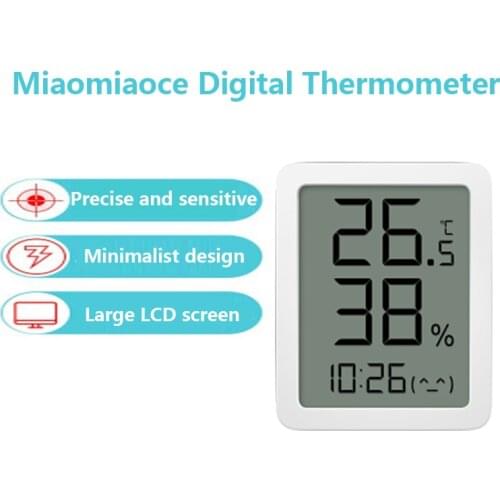 2020 New miaomiaoce MMC E-ink Screen LCD Large Digital display Thermometer Hygrometer Temperature Humidity Sensor Xiaomi Youpin