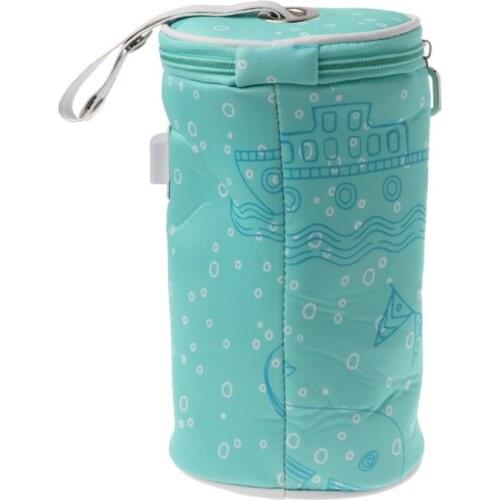 USB Baby Bottle Warmer Heater Insulated Bag Travel Cup Portable In Car Heaters Drink Warm Milk Thermostat Bag For Feed Newborn