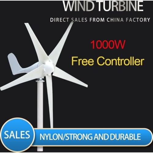 2020 Small Home Wind Turbine Generator Windmill Fit For Street Lamps,Monitoring Boat Free 1000W WithController 10 Years Warranty