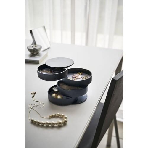 Jewelry storage box simple modern multi-layer bedroom cloakroom jewelry finishing box with lid storage box