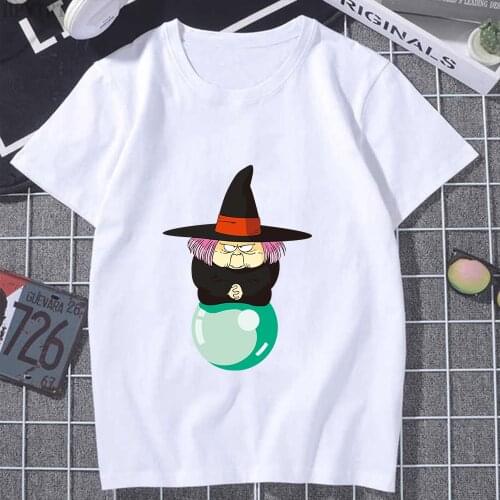 Dragon Ball Top Tendance 2021 Femme Graphic Tee Printed Pattern Aesthetic Clothes Short Sleeved Japanese Anime Casual Streetwear