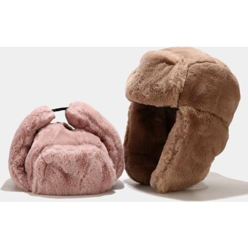 Winter war Bomber Hats Caps Men Women Russian Trapper Thermal Hat Earflap Snow Ski Hat Cap Winter Warm Earflap Hat Anti Cold