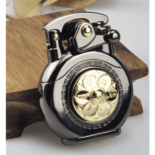 Zorro Small Calabash Rocker Arm Automatic Ignition Creative Windproof Six-character True Words New Kerosene Lighter For Male And