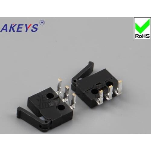 10 pcs KFC-W-13W limit switch game switch fretting detection button three-pin inlet corner reverse