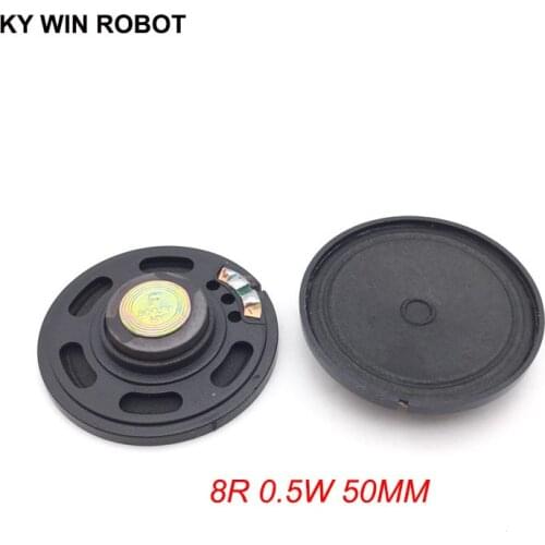 2pcs/lot New Ultra-thin speaker 8 ohms 0.5 watt 0.5W 8R speaker Diameter 50MM 5CM thickness 9MM