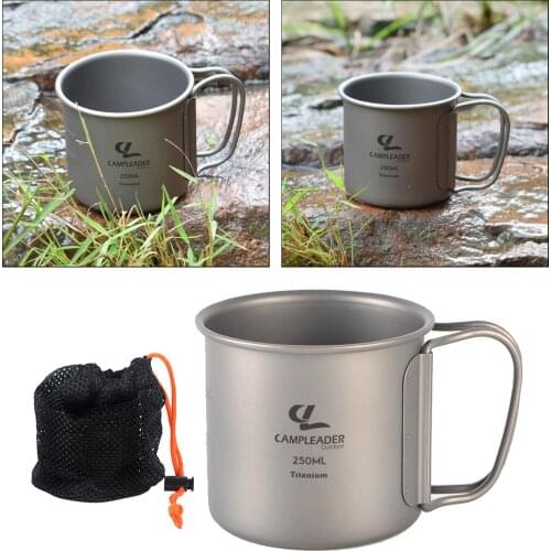 250ml Collapsible Camping Mug Tourist Drinkware Picnic Utensils Durable