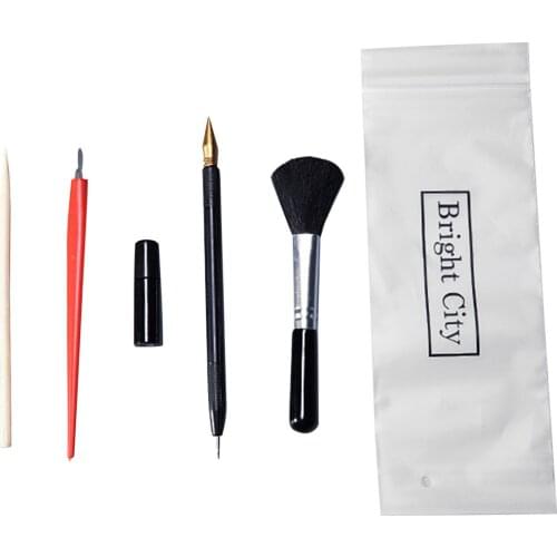 5Pcs Painting Drawing Scratch Set with Stick Scraper Pen Black Brush for Scratch Sketch Papers Boards Tools DIY Gift