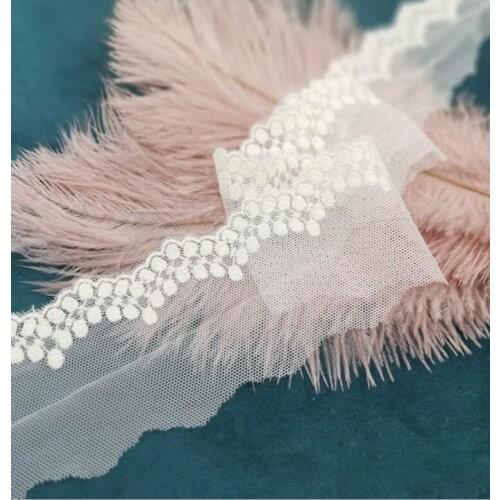 6 Meters Flower Lace Fabric For Dress Lace Ribbon Ivory Cotton Venice Lace Trim Wedding Embroidered DIY Sewing Supplies Craft