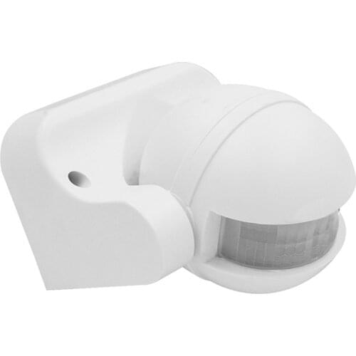 AC 220V-240V 110V 180° Degree Outdoor IP44 Security PIR Infrared Motion Sensor Detector Movement Switch Max 12m 50Hz 3-2000LUX