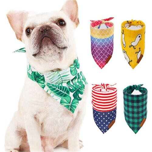 Miflame Easter Dog Bandana Washable Pet Dog Scarf Labrador French Bulldog Triangular Small Large Dog Bibs For Pet Saliva Towel