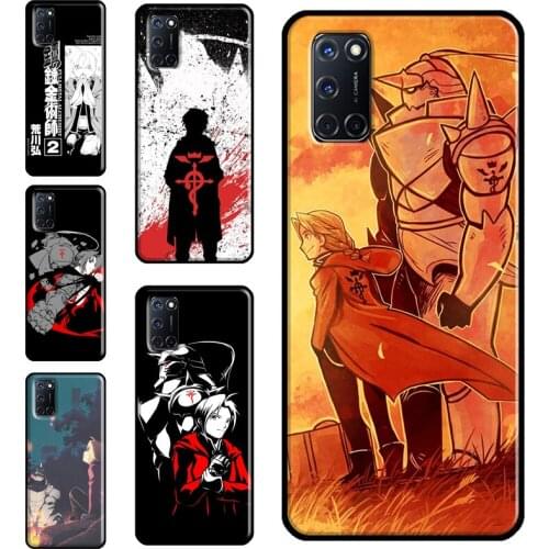 Edward Fullmetal Alchemist Case For OPPO A9 A5 A53 A31 2020 A52 A72 A15 A83 A91 A93 A5S Find X3 Pro Reno 2 Z Funda