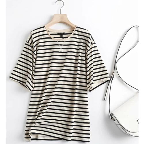 Женские полосатые футболки Daveanddi China At AliExpress