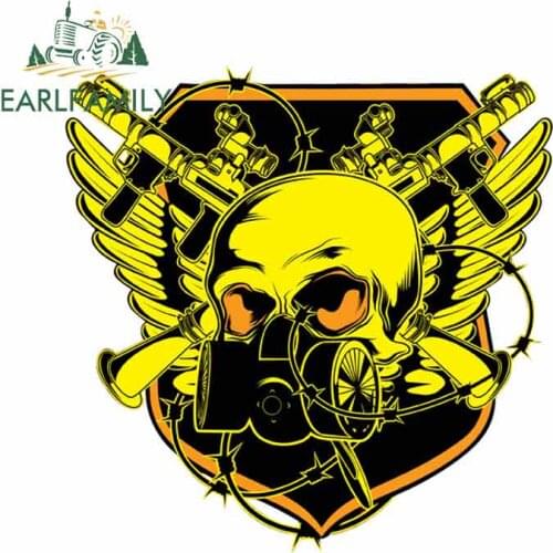 EARLFAMILY 13cm x 13cm For Riot Emblem Fine Decal Graffiti Stickers Vinyl Wrap Car Truck Decal Funny Car Stickers Simulation