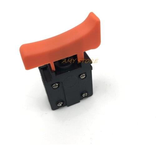 FA3-10/2D AC 250V 10A DPST NO Momentary Electric Power Tool Trigger Switch Black Orange