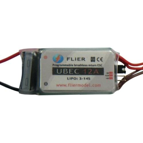 FATJAY FLIER external UBEC 12A HV 12S high voltage range for RC hobby cars boats drone FPV