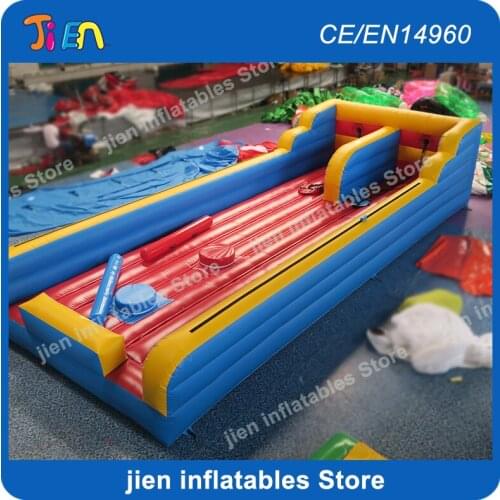 10x3x2m giant outdoor inflatable Bungee Run Game, Two Lanes Bungee Run fun games, Inflatable Games bungee run