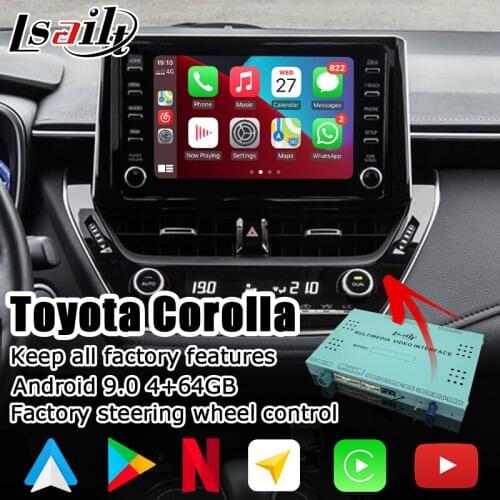 Android / Carplay interface box for Toyota Corolla Auris 2018-present video interface with GVIF Camry Avalon RAV4 CH-R Sienna