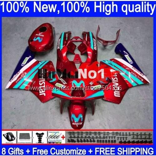 Body For HONDA NSR250R NS250 NSR 250 NSR 250R 1988 1989 131MC.190 MC16 Red Movistar MC18 PGM2 NSR250 R RR NSR250RR 88 89 Fairing