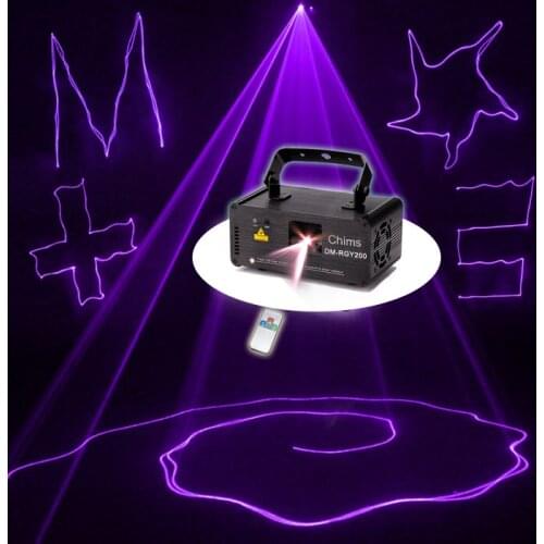 Chims DMX Control Stage Laser Lighting Violet Purple Scanner Projector Colorful Powerful Light Beam 150mW Channel Party Holiday