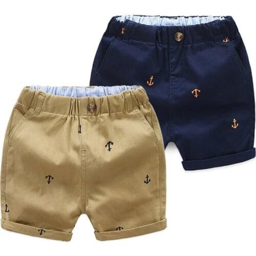 Elastic Waist Summer Boys Knee Length Pants Cotton Kids Capris Trousers for Girls Childrens Clothes Clothing