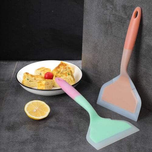 Wide Pizza Shovel Non-stick Turners Food Lifters Home Cooking Utensils Silicone Spatulas Beef Meat Egg Scraper Kitchen Gadgets