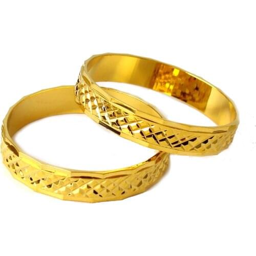 Fansheng Round Fashion Jewelry 2020 New Trendy 18K Plated Bangles For Child Gift