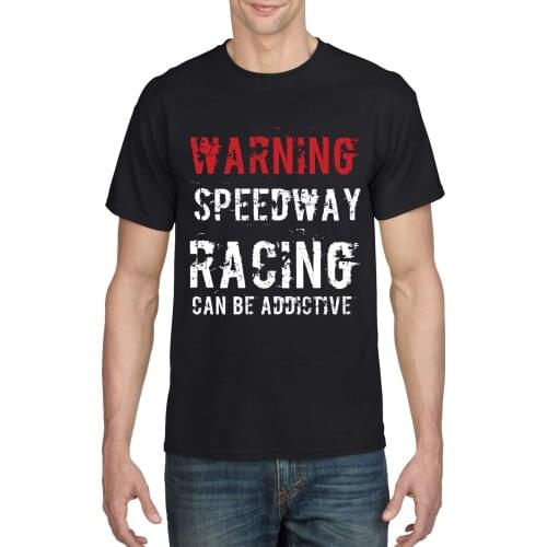 2019 New Fashion Casual Men T Shirt Novelty Motorcycle T Shirt Warning Speedway Racer Funny Birthday Gift Biker Fitted T Shirts