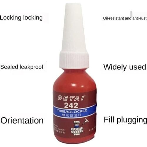 NEW 10ml Screw Glue Thread Locking Agent Anaerobic Adhesive 242 Glue Oil Resistance Fast Curing hot sale