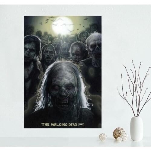 Nice The Walking Dead 06 Poster Custom Canvas Poster Art Home Decoration Cloth Fabric Wall Poster Print Silk Fabric