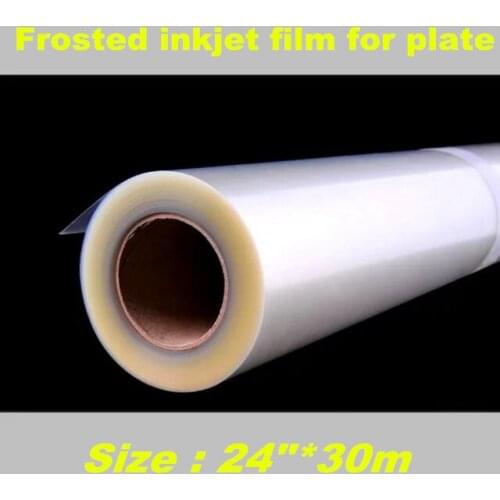24"*30m Clear frosted inkjet film for plate making