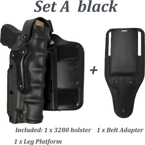 Tactical Hunting Safa Belt Holster For GLOCK Colt 1911 M92 M9 SP2022 P226 P228 M9A1 For Left and Right Hand User Airsoft