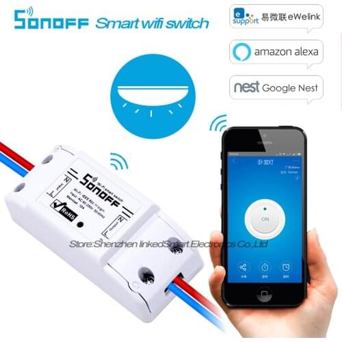 2019 Itead Sonoff Smart Home Wireless Remote Control Wifi Relay Intelligent Timer DIY Switch 10A Control Via Android IOS