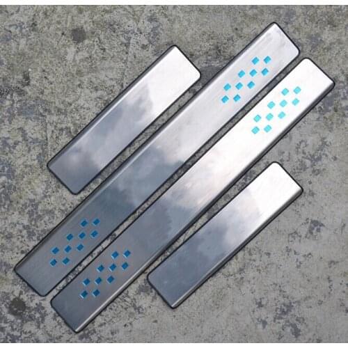 High quality stainless steel inside external Scuff Plate/Door Sill 2011-2014 for Hyundai SOLARIS VERNA i25
